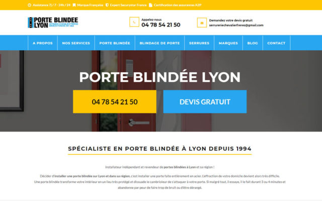 Porte Blindée Lyon, spécialiste de la porte blindée à Lyon depuis 1994
