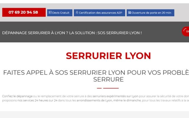 SOS serrurier Lyon