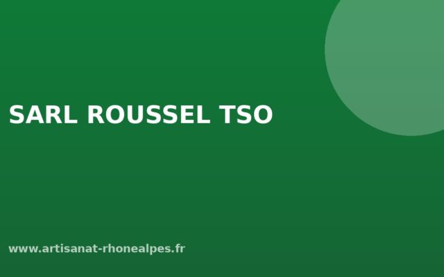 SARL ROUSSEL TSO